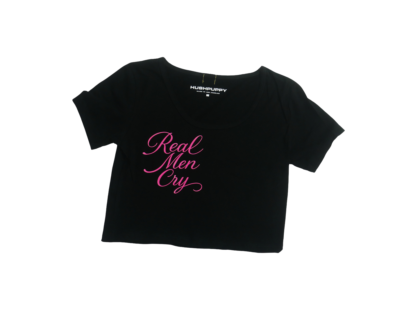Real Men Cry scoop tee