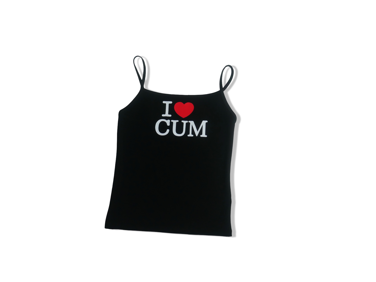 I <3 CUM tank top