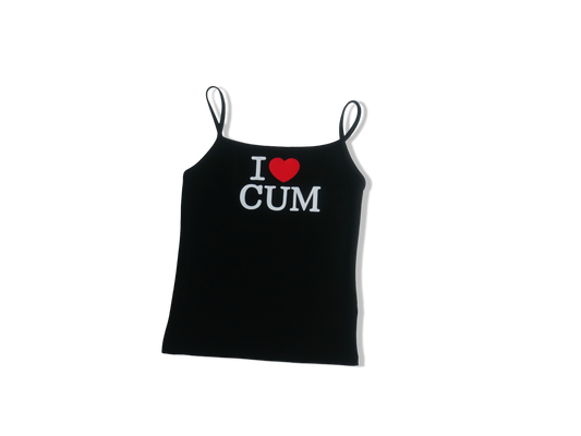 I <3 CUM tank top