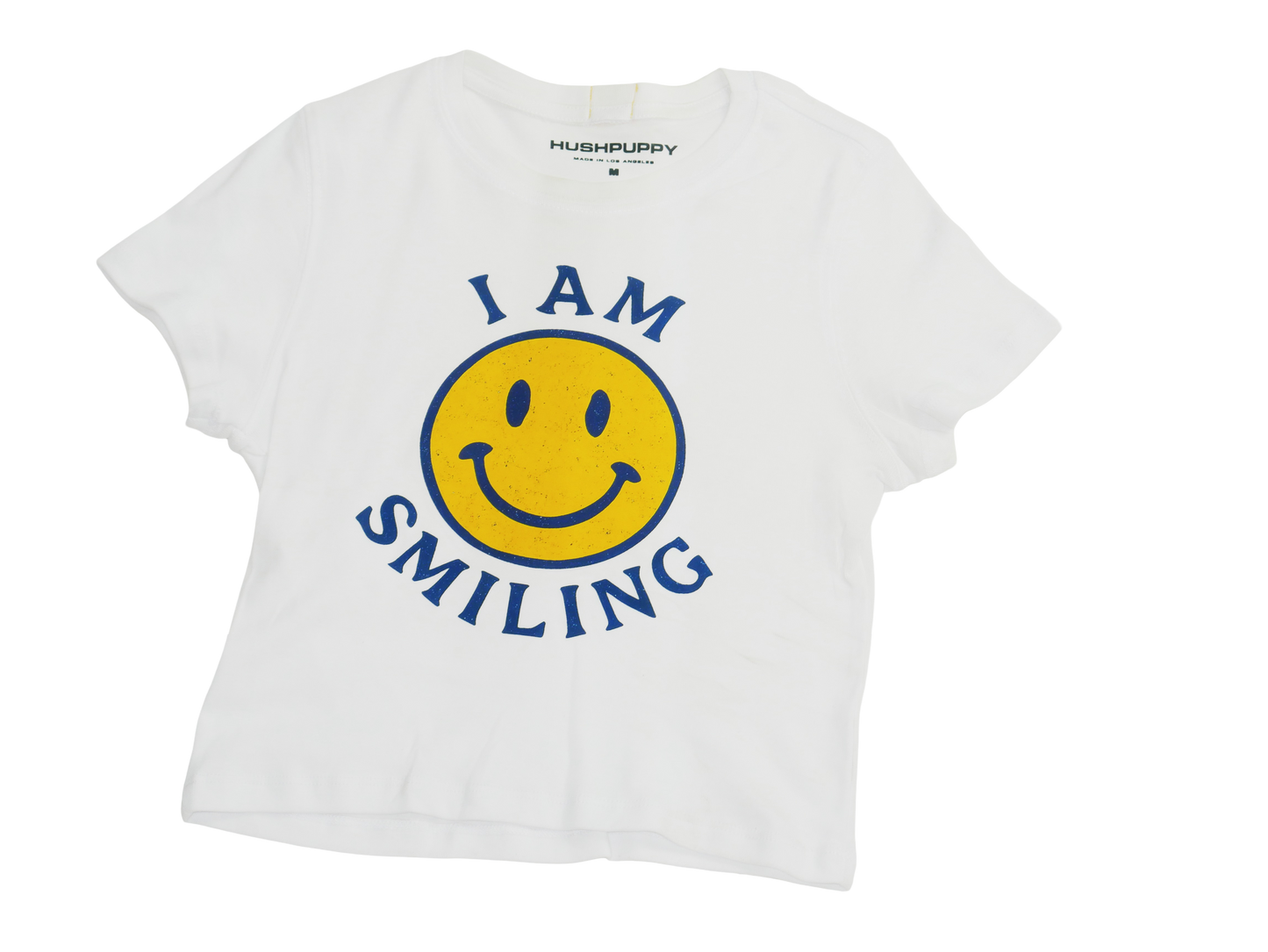 I Am Smiling cropped tee